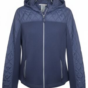 Free Country Women's Blue Quilted Ski Jacket